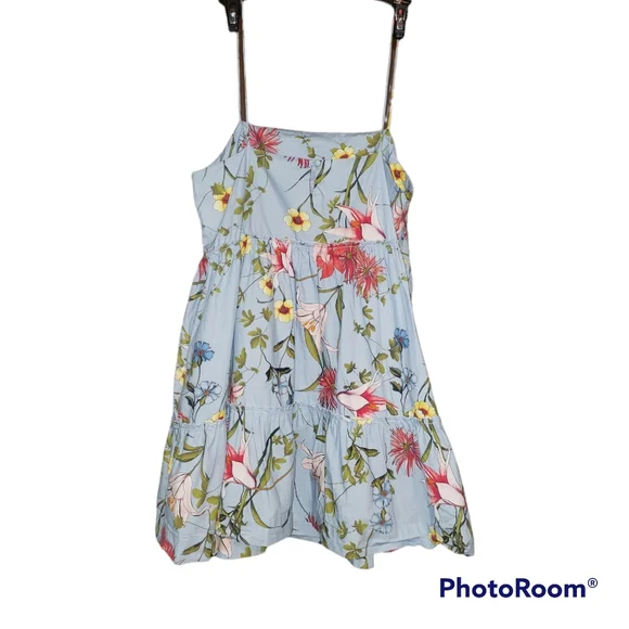NICHOLAS water lily print spaghetti strap mini dress size 6 - Picture 2 of 10